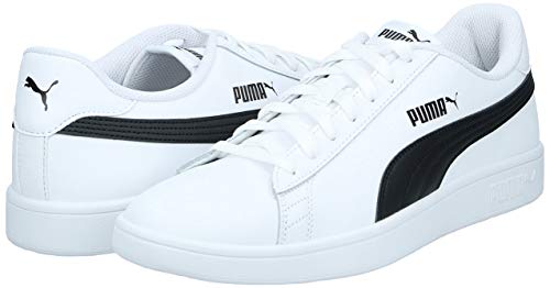 PUMA Smash V2 L, Zapatillas Unisex Adulto, Blanco White Black, 37 EU