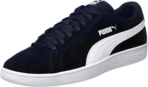 PUMA Smash v2, Zapatillas Unisex Adulto, Azul (Peacoat White), 38.5 EU