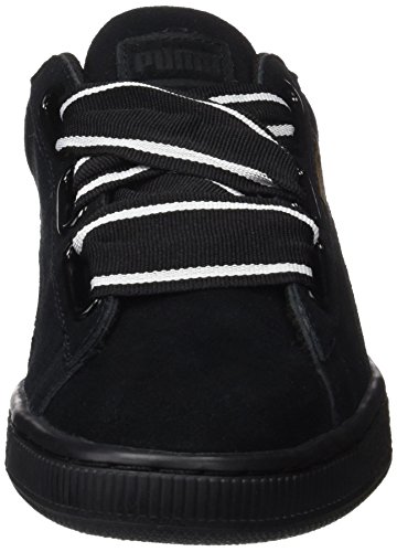 Puma Suede Heart Satin II, Zapatillas Mujer, Negro (Black-Black), 38 EU