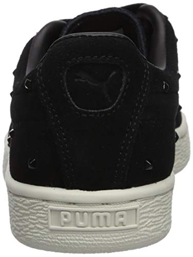 PUMA Tenis de ante para mujer, negro (puma negro/malvavisco), 41 EU