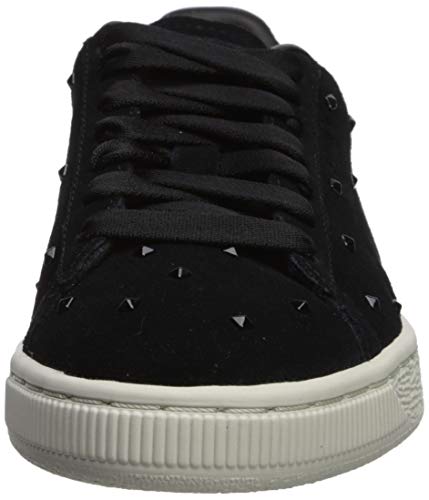 PUMA Tenis de ante para mujer, negro (puma negro/malvavisco), 41 EU