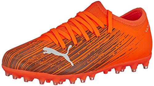 PUMA Ultra 3.1 MG JR, Zapatillas de fútbol, Naranja (Shocking Orange Black), 34 EU