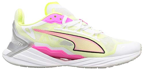 PUMA Ultraride Wn's, Zapatillas para Correr de Carretera Mujer, Blanco White/Luminous Pink/Fizzy Yellow, 40.5 EU