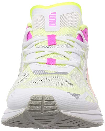 PUMA Ultraride Wn's, Zapatillas para Correr de Carretera Mujer, Blanco White/Luminous Pink/Fizzy Yellow, 40.5 EU