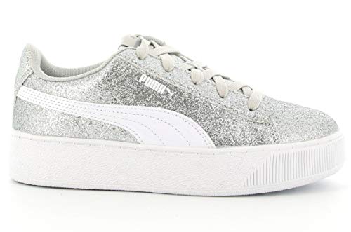 PUMA Vikky Platform Glitz PS 370171012 Zapatillas NIÑA Plata