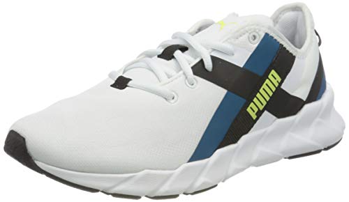 PUMA Weave XT Twin WN'S, Zapatillas de Gimnasio Mujer, Blanco White/Digi/Blue Black, 38.5 EU