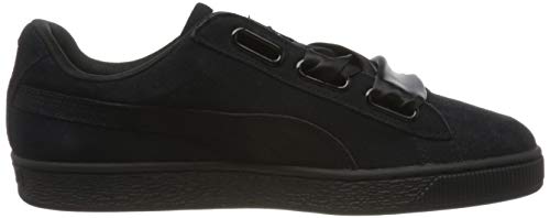 PUMA Wns Suede Heart Pebble 365210-04, Zapatillas Mujer, Negro (Black 365210/04), 38 EU