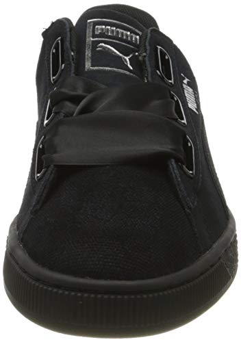 PUMA Wns Suede Heart Pebble 365210-04, Zapatillas Mujer, Negro Negro 365210 04, 37 EU