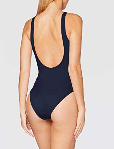 PUMA Women's Swimsuit Bañador de una Pieza, Marina, M para Mujer