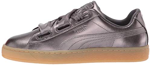 PUMA Zapatillas de mujer Basket Heart, gris (Quiet Shade-quiet Shade), 37 EU