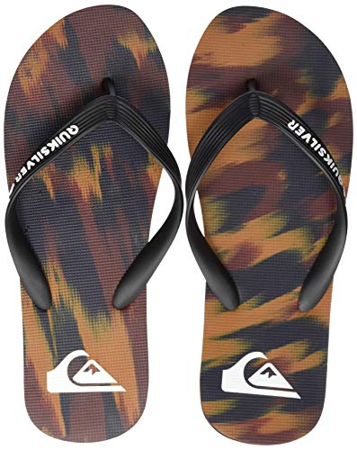 Quiksilver Molokai Marled, Zapatos de Playa y Piscina para Hombre, Multicolor (Black/Blue/Red Xkbr), 45 EU