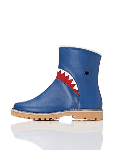 RED WAGON Botas con Tiburón para Niños, Azul (Blue), 26.5 EU