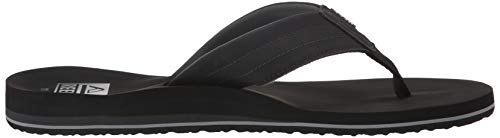 Reef Twinpin Lux, Chanclas Hombre, Negro, 45 EU