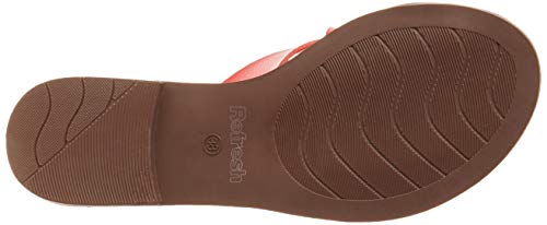 Refresh 72247.0, Sandalias con Punta Abierta para Mujer, Rojo, 37 EU