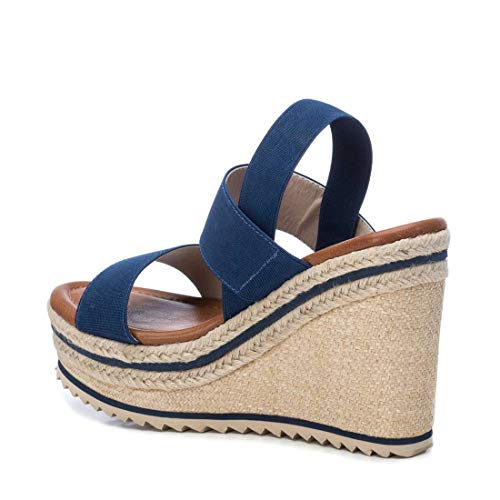 REFRESH Sandalia REF069619 para Mujer Azul 37