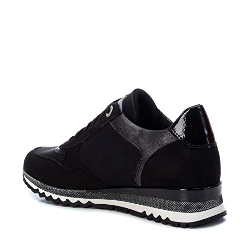 REFRESH - Zapatilla para Mujer - Cierre con Cremallera - Color Negro - Talla 39