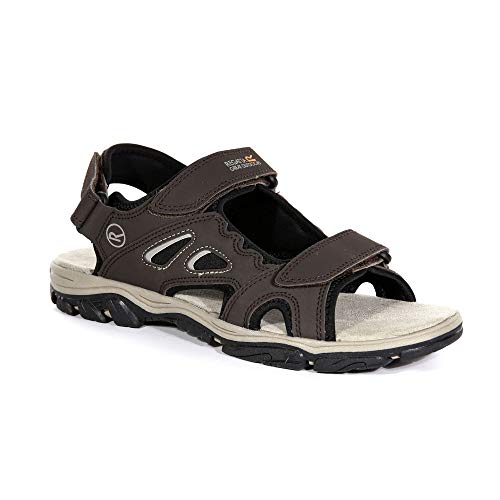 Regatta Holcombe Vent, Sandal Hombre, Peat/Parchment, 44 EU