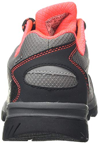 Regatta kota Low II' Waterproof Hiking Boots, Zapatillas de Senderismo Mujer, Gris (Rock Grey/Fiery Coral My3), 39 EU