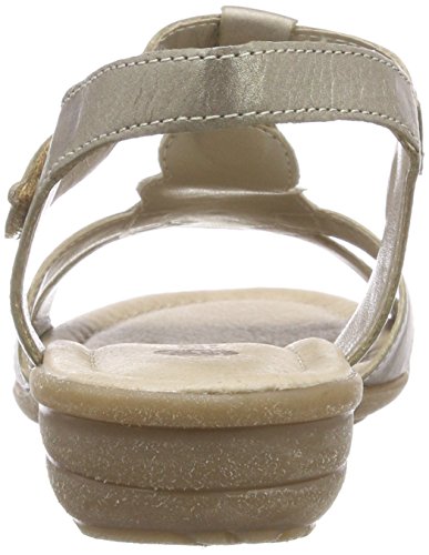 Remonte D4057, Sandalias de Talón Abierto Mujer, Plateado (Gr/Metallic 42), 41 EU