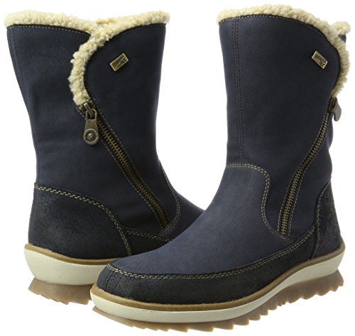 Remonte R4374, Botas de Nieve Mujer, Azul (Pilot/Pazifik/Beige), 37 EU