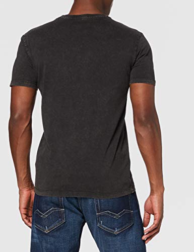 REPLAY M3048 .000.22658m Camiseta, Negro (Blackboard 99), Small para Hombre