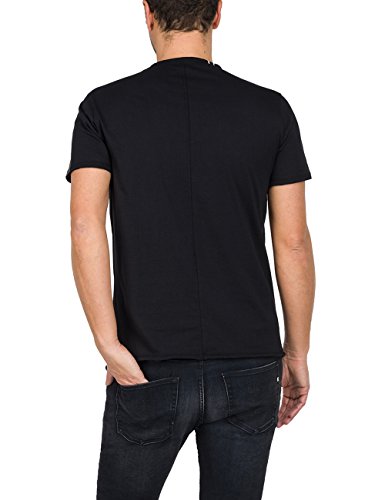 REPLAY M3590 .000.2660 Camiseta, Negro (Black 98), Large para Hombre