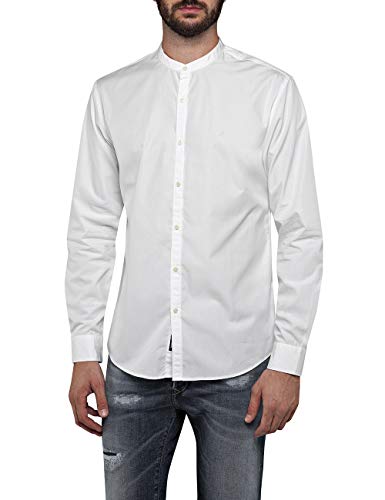 REPLAY M4948a.000.83214 Camisa, Blanco (White 1), Small para Hombre