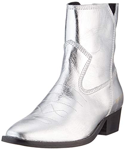 REPLAY New Gipsy-Seaside, Botas Camperas Mujer, Plateado (Silver 50), 38 EU