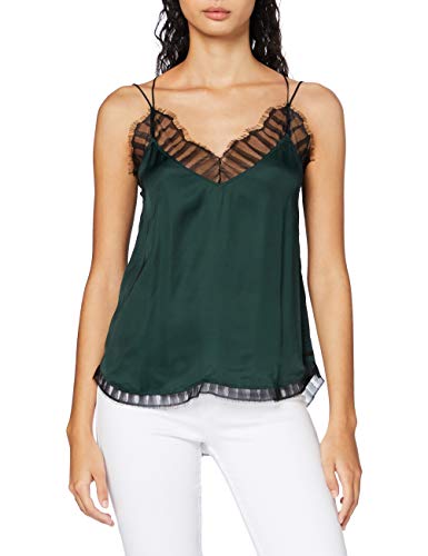 REPLAY W2278 .000.83886 Camisa Cami, Verde (879 Pine Grove), M para Mujer