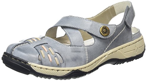 Rieker 47478, Bailarinas Mujer, Blau (Azur/Marble/Rose / 12), 36 EU