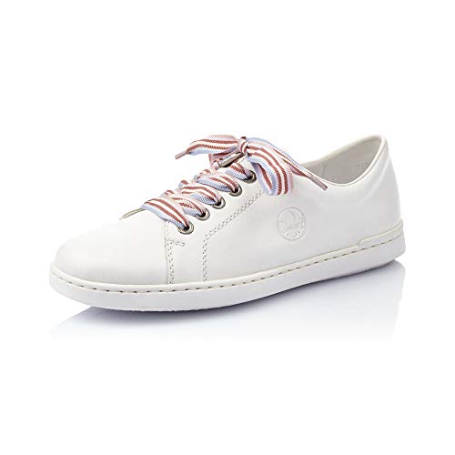 Rieker Mujer Zapatos de Cordones L2710, señora Calzado Deportivo,Calzado,Calzado de Exterior,Deportivo,Ocio,hartweiss,37 EU / 4 UK