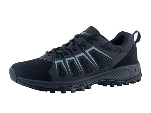 riemot Zapatillas Deportivas para Hombre, Zapatos de Trail Running, Trekking, Senderismo, Montaña, Transpirables Sneakers Deportivas Casual Zapatos para Correr W-Black-7