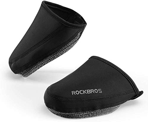 ROCKBROS Cubrezapatillas Cubrebotas Térmico para Ciclismo con Protección para Otoño e Invierno