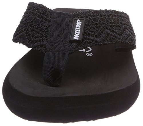 Rocket Dog Spotlight - Chanclas para Mujer, Negro (Black Lima Crochet), 38 EU