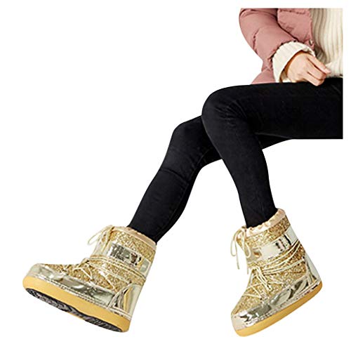 routinfly - Botas para Mujer Dorado Dorado 41-42