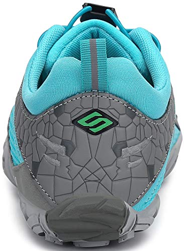 SAGUARO Barefoot Zapatillas de Trail Running Hombre Mujer Zapatillas Ligeros de Secado Rápido para Playa Beach Surf Mar Piscina Río Yoga Cycling Deportes Acuáticos,SC Azul 40 EU