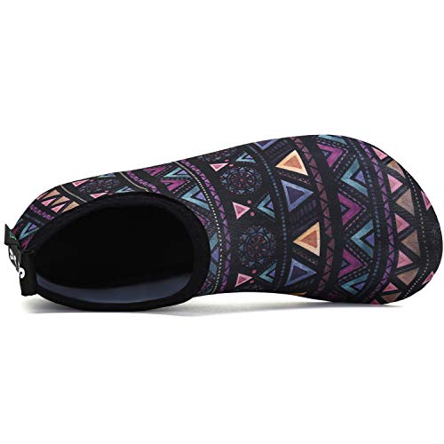 SAGUARO Hombre Mujer Zapatos de Agua Playa Escarpines Zapatillas de Deportes Acuáticos Buceo Surf Snorkel Yoga Piscina, Morado 36/37