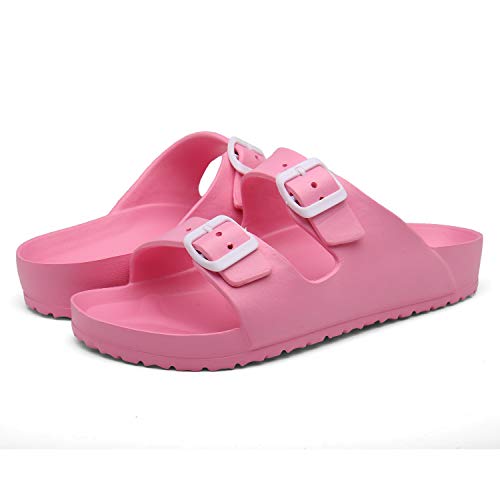 SAGUARO Unisexo Ajustable Slippers Antideslizantes Zapatillas de Casa Masculino Respirable Zapatos de Baño Femenino Zuecos Clásico Sandalias de Piscina Lavable Clogs Moda Al Aire Libre, Rosa 39