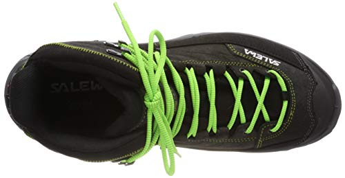 Salewa MS Hike Trainer Mid Gore-TEX, Botas de Senderismo Hombre, Negro (Black Out/Green), 46 EU