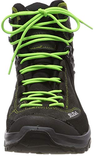 Salewa MS Hike Trainer Mid Gore-TEX, Botas de Senderismo Hombre, Negro (Black Out/Green), 46 EU