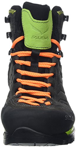 Salewa MS Mountain Trainer Mid Gore-TEX, Botas de Senderismo Hombre, Negro (Black/Sulphur Spring), 43 EU