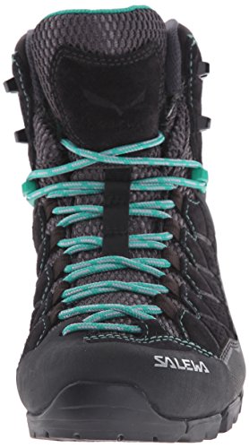 Salewa WS Alp Trainer Mid Gore-TEX, Botas de Senderismo Mujer, Negro (Black Out/Agata), 38.5 EU