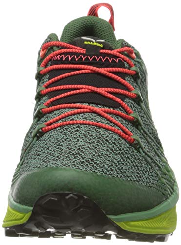 Salewa WS Dropline, Zapatillas para carrera de senderos Mujer, Verde (Feld Green/Fluo Coral), 35 EU