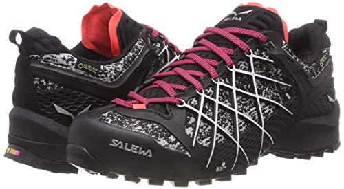 Salewa WS Wildfire Gore-TEX, Zapatos de Senderismo Mujer, Negro (Black/White), 39 EU