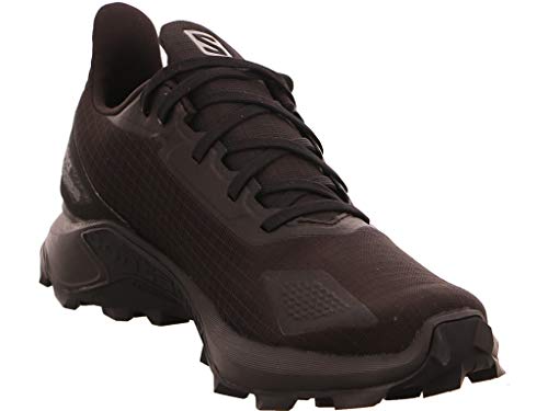 Salomon Alphacross Blast GTX, Zapatillas De Trail Running Impermeables Mujer, Negro (Black/Black/Black), 39 1/3 EU