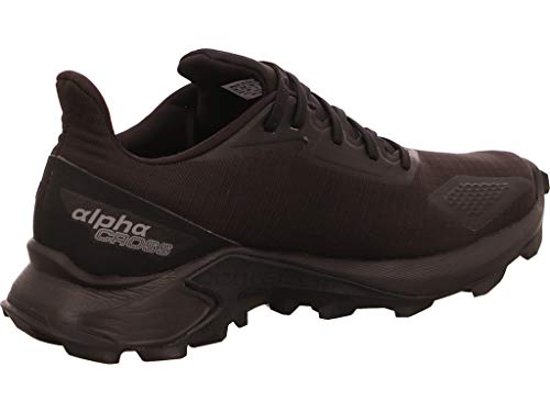 Salomon Alphacross Blast GTX, Zapatillas De Trail Running Impermeables Mujer, Negro (Black/Black/Black), 44 EU