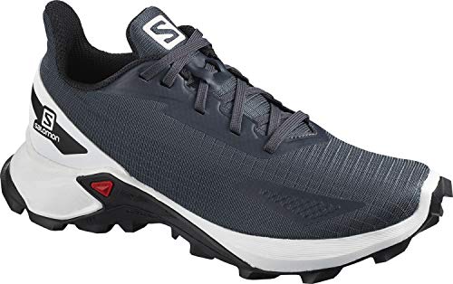 Salomon ALPHACROSS Blast J, Zapatillas de Trail Running, Gris (India Ink/White/Black), 35 EU