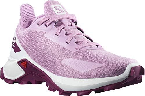 Salomon ALPHACROSS Blast J, Zapatillas De Trail Running Y Outdoor Actividades, Morado (Orchid/White/Plum Caspia), 37 EU