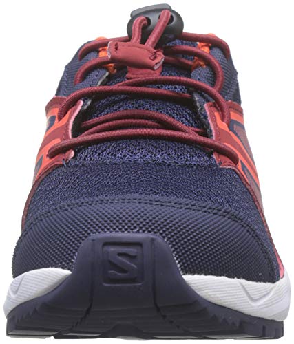 Salomon Sense K, Zapatillas de Senderismo, Azul/Naranja (Evening Blue/Red Dahlia/Cherry Tomato), 27 EU