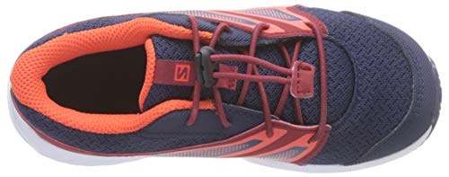 Salomon Sense K, Zapatillas de Senderismo, Azul/Naranja (Evening Blue/Red Dahlia/Cherry Tomato), 27 EU